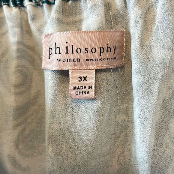 Philosophy floral cold shoulder blouse size 3XL - Picture 5 of 6